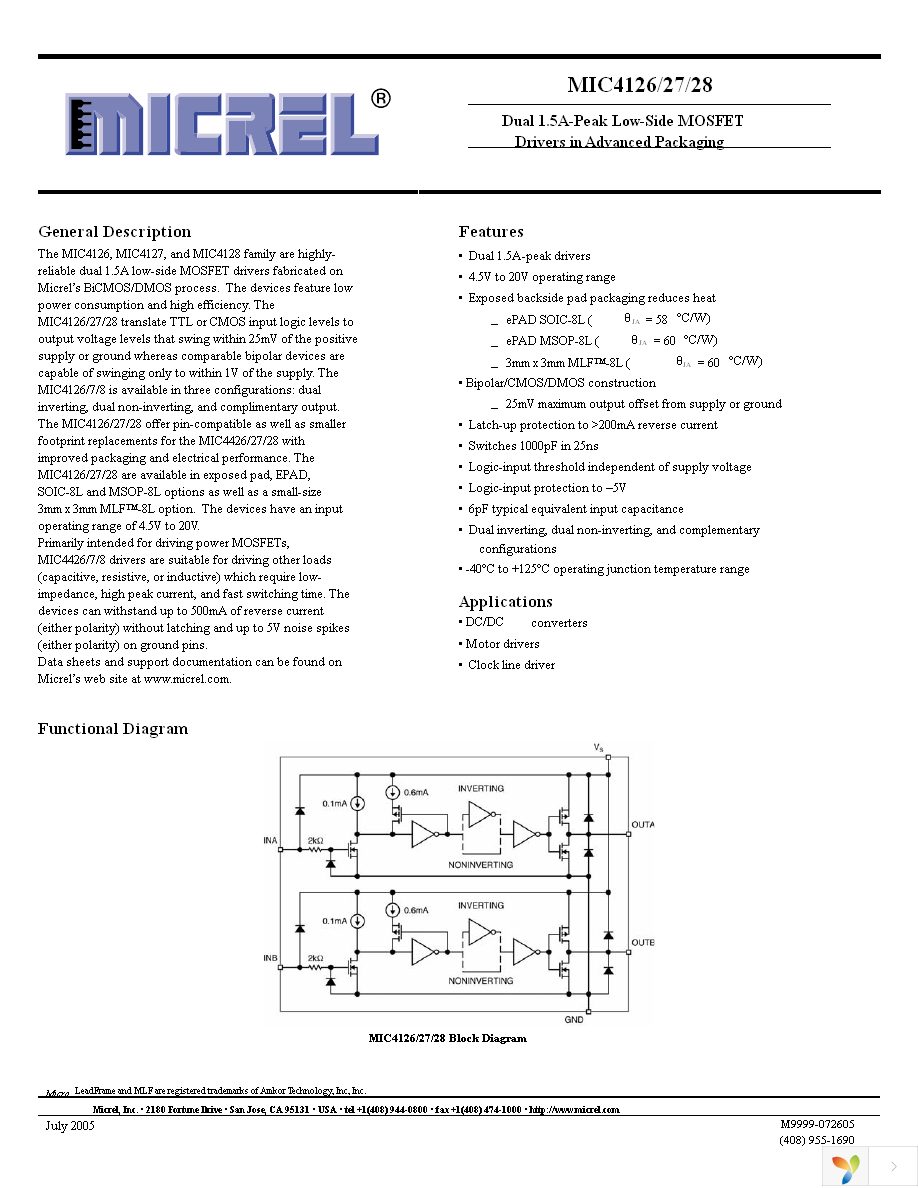 MIC4127YML TR Page 1